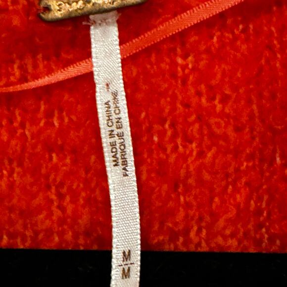 Free People hooded cardigan sweater multi color women size medium - Picture 8 of 9